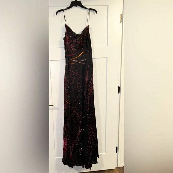 Retrofete GRACIE SILK DRESS Medium Fireworks - Picture 3 of 6